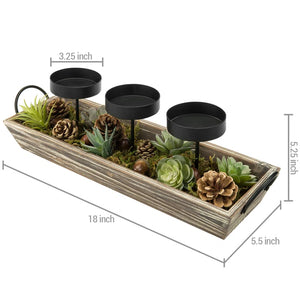 3 Slot Tabletop Candelabra Tray