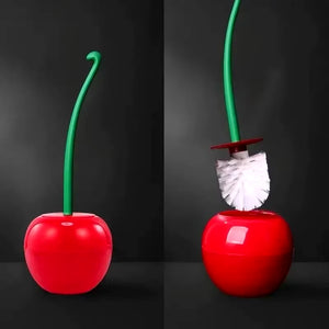 1Pc Red Toilet Brush Creative Lovely Cherry Shape Lavatory Toilet Brush Holder Set Toilet Holder Bathroom Accessories