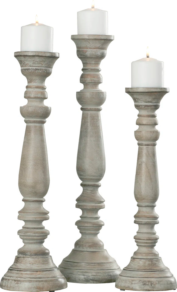 Schoenfeld Wood Tabletop Candlestick