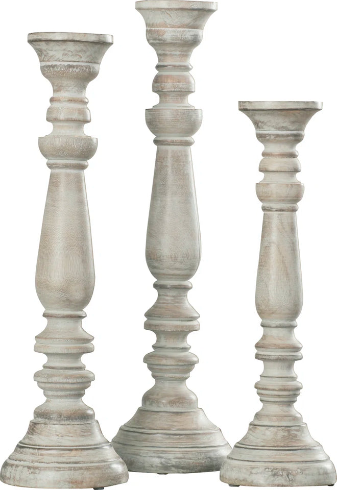 Schoenfeld Wood Tabletop Candlestick