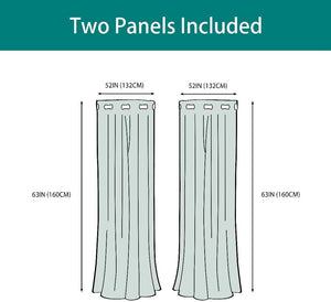 Dinosaur and Star Foil Print Blackout Curtains for Kids Room - Thermal Insulated Curtains Noise Reducing Window Drapes for Boys and Girls Bedroom, 52 X 63 Inch, Grey, Set of 2 Panels