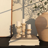 10.1'' H Solid Wood Tabletop Candlestick