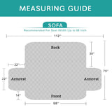 100% Waterproof Couch Cover for Pets Washable Sofa Slipcover for 3 Cushion Co...