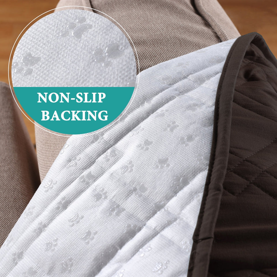 100% Waterproof Couch Cover for Pets Washable Sofa Slipcover for 3 Cushion Co...