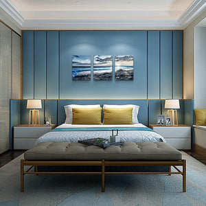 Canvas Wall Art for Living Room Wall Decor for Bedroom Blue Beach Wall Pictur...