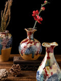 Ceramic Flower Vases Set of 3, Special Design Style of Flambed Glazed,Decorative Modern Floral Vase for Home Decor Living Room Centerpieces and Events…