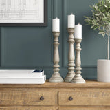 Schoenfeld Wood Tabletop Candlestick