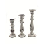 18'' H Wood Tabletop Candlestick