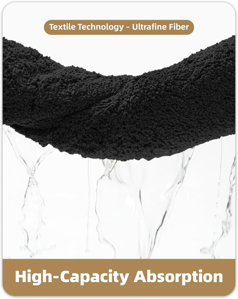 Small Bath Mats for Bathroom Non Slip, 16"X24" Black Bathroom Rugs, Absorbent, Soft, Washable, Microfiber Bath Rug Shower Mat