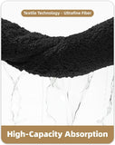 Small Bath Mats for Bathroom Non Slip, 16"X24" Black Bathroom Rugs, Absorbent, Soft, Washable, Microfiber Bath Rug Shower Mat