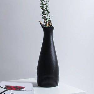 Promotion Sale!  Horticultural Water Basin Creative Simple Vase Ceramic Decoration Table Model Room Porch Decoration Ware Soft Decoration, Flower Pots Clearance Sale Black