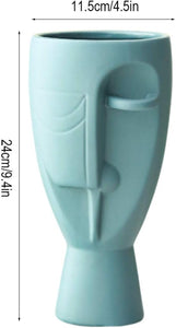 Face Art Vases, Delicately Carved Body Vases, Simple Ceramic Vases, Creative Floral Vases, Home Office Decoration Vases