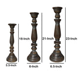 Schoenfeld Wood Tabletop Candlestick