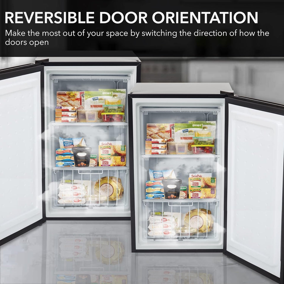 CUF-301SS Energy Star 3.0 Cubic Feet Upright Freezer, 21" D X 19.5" W X 33.5" H, 3, Stainless Steel
