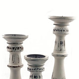 18'' H Wood Tabletop Candlestick