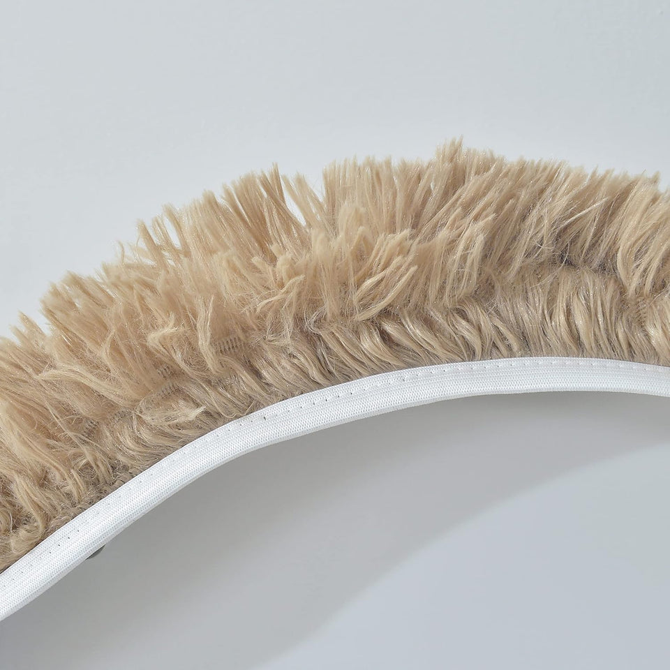 2Pc/3Pc Fluffy Bathroom Rugs Shaggy Bathroom Rugs Sets 2 Piece Bathroom Rugs Sets 3 Piece Toilet Lid Bathroom Decor Set Soft & Washable(3Pc Set, Taupe)
