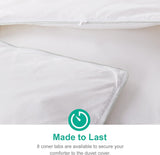 Heavyweight down Feather Fibers Comforter California King Size - Ultra-Soft Luxury High Fill-Power Hotel-Style Thicker Winter Duvet Insert for Colder Weather/Sleeper (104X96, White)