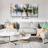 Abstract Wall Art for Living Room - Black and White Canvas Wall Art for Bedro...