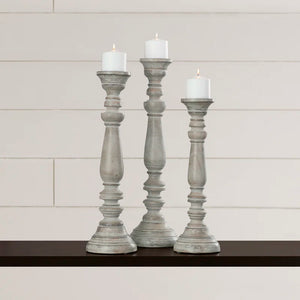 Schoenfeld Wood Tabletop Candlestick