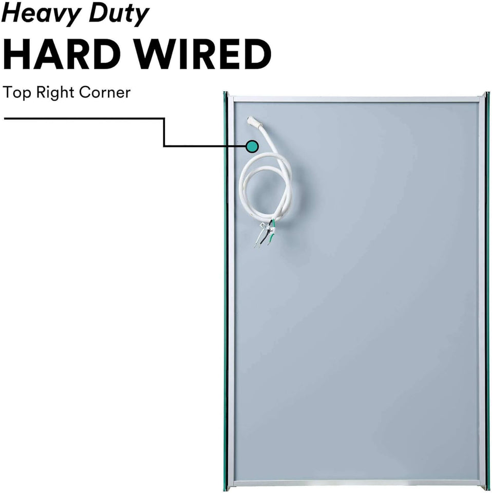 Bathroom Medicine Cabinet, Medicine Cabinets for Bathroom with LED, Bathroom Medicine Cabinet Wall Mounted Mirrored Aluminum, Recessed/Surface Mount