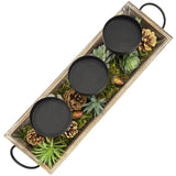 3 Slot Tabletop Candelabra Tray