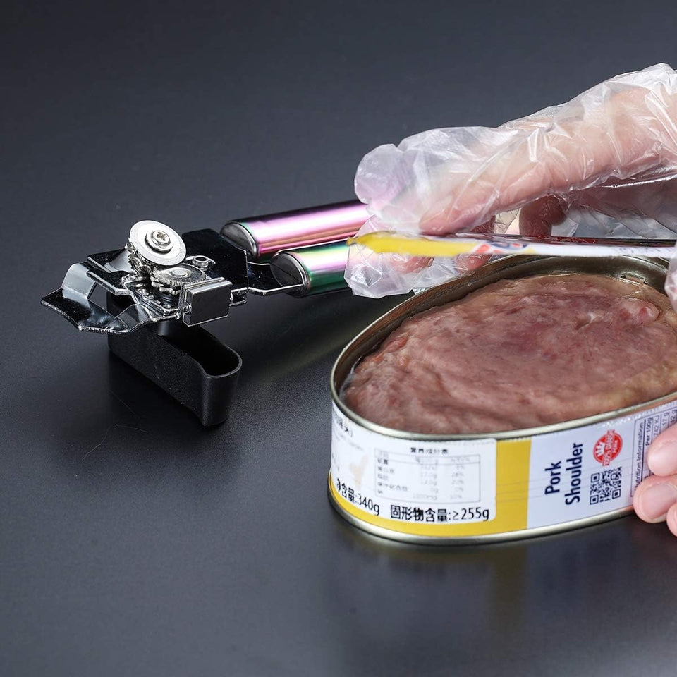 Stainless Steel Rainbow Handle Can Opener, Heavy Duty