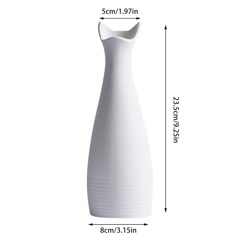 Promotion Sale!  Horticultural Water Basin Creative Simple Vase Ceramic Decoration Table Model Room Porch Decoration Ware Soft Decoration, Flower Pots Clearance Sale White