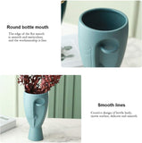 Face Art Vases, Delicately Carved Body Vases, Simple Ceramic Vases, Creative Floral Vases, Home Office Decoration Vases
