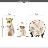Ceramic Flower Vases Set of 3, Special Design Style of Flambed Glazed,Decorative Modern Floral Vase for Home Decor Living Room Centerpieces and Events White2