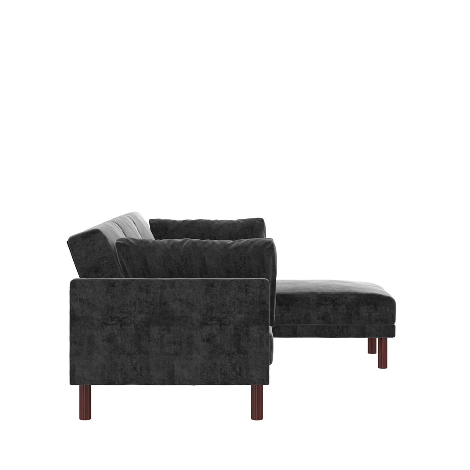 Clair Coil Reversible Sectional Futon