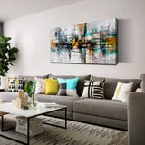 Abstract Wall Art for Living Room - Black and White Canvas Wall Art for Bedro...