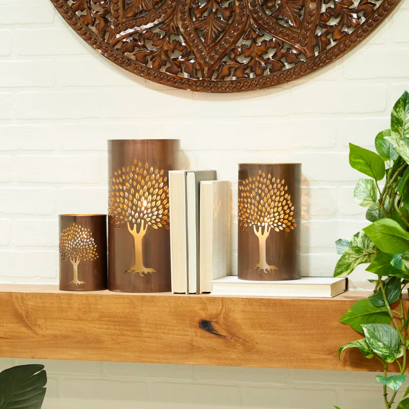 12'' H Metal Tabletop Votive Holder