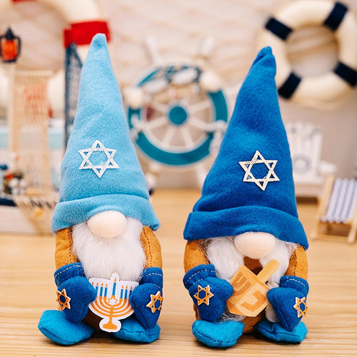 Hanukkah Gnomes Decorations 2 Pack - 11