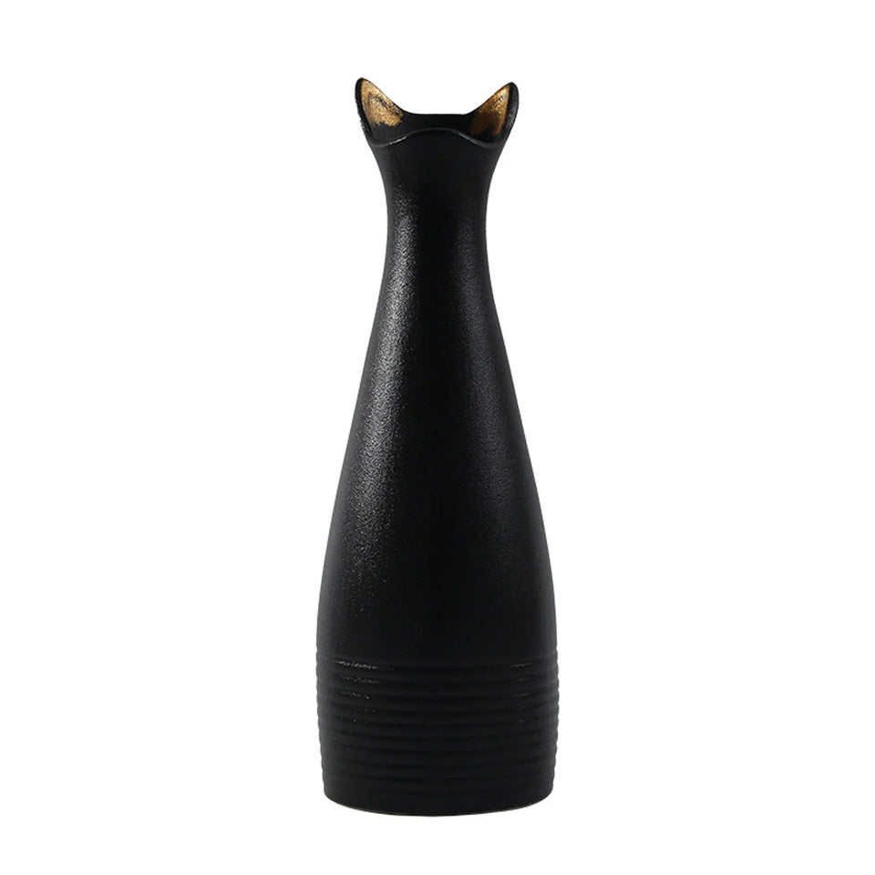 Promotion Sale!  Horticultural Water Basin Creative Simple Vase Ceramic Decoration Table Model Room Porch Decoration Ware Soft Decoration, Flower Pots Clearance Sale Black